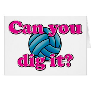 Kun je het graven? Volleybal!