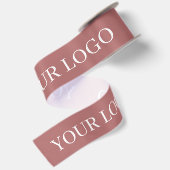 KUN JE LOGO STYL MODERN STOF ROOD SATIJNEN LINT (Achterkant)