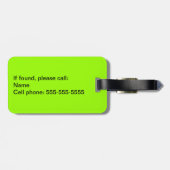 Kun je me nu even verraden? Funny Bagagelabel - Gr (Achterkant horizontaal)