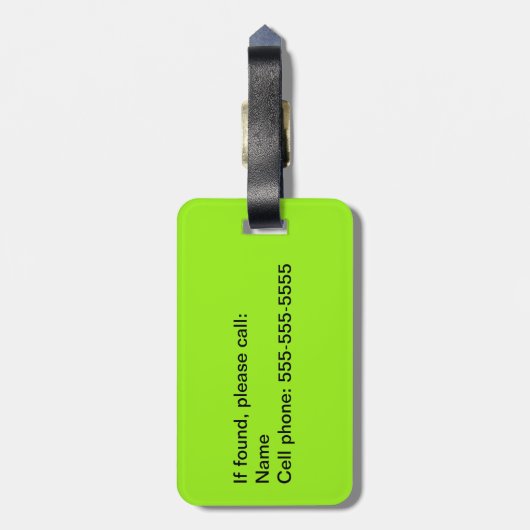 Kun je me nu even verraden? Funny Bagagelabel - Gr (Achterkant verticaal)