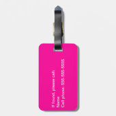 Kun je me nu even verraden? Funny Bagagelabel - Ro (Achterkant verticaal)