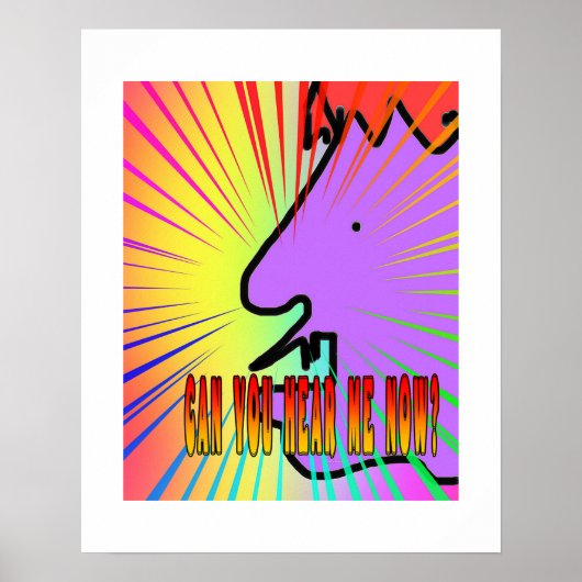 Kun je me nu horen Poster + mat (Voorkant)