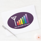 KUN JE ME NU QUEREN - PNG.NL OVALE STICKER (Envelop)