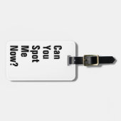 Kun je me nu spotten? grappig bagagelabel (Voorkant horizontaal)