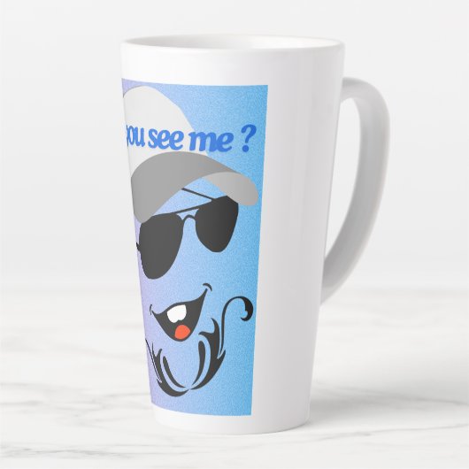 Kun je me zien? latte mok (Rechterhoek)