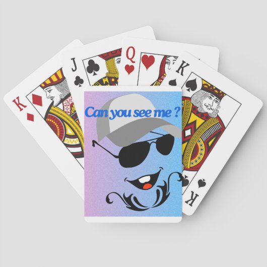 Kun je me zien? pokerkaarten (Achterkant)