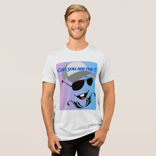 Kun je me zien? Tri-Blend shirt (Voorkant volledig)