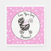 Kun je prinses zeggen? Baby Shower Servet (Voorkant)