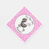 Kun je prinses zeggen? Baby Shower Servet (Hoek)