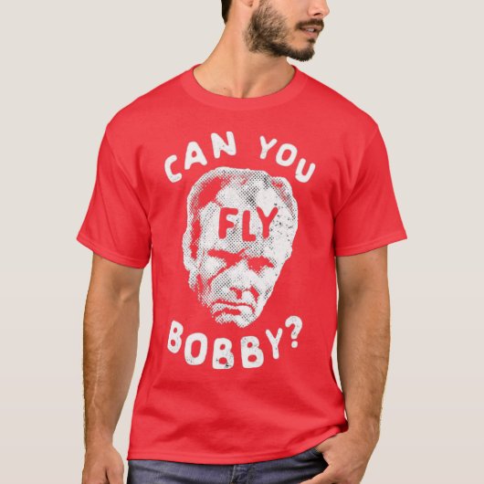 Kun je vliegen Bobby - Robocop T-shirt (Voorkant)