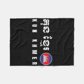Kun Khmer Cambodia Kickboxing  Fleece Deken (Voorkant (Horizontaal))