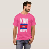 Kun Khmer Cambodja Vlag T-shirt (Voorkant volledig)