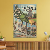 Kuna, IdahoLarge Letter ScenesKuna, ID Canvas Afdruk (Insitu (Woonkamer))