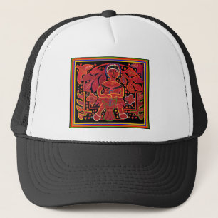 Kuna-indiaan in kookhut - Stam- Trucker Pet