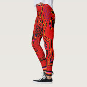 Kuna Indiaanse Gitaar Broekleggings Leggings (Links)