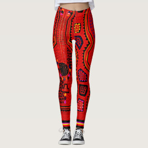 Kuna Indiaanse Gitaar Broekleggings Leggings
