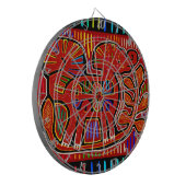 Kuna Indian Baby Elephant - Mola Folk Art Dartbord (Voorkant Links)