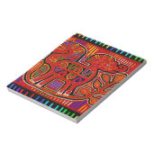 Kuna Indian Baby Elephant - Mola Folk Art Notitieblok (Linkerzijde)