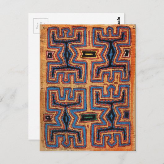 Kuna Indian Canoe Spirits Briefkaart (Voorkant / Achterkant)