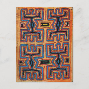 Kuna Indian Canoe Spirits Briefkaart