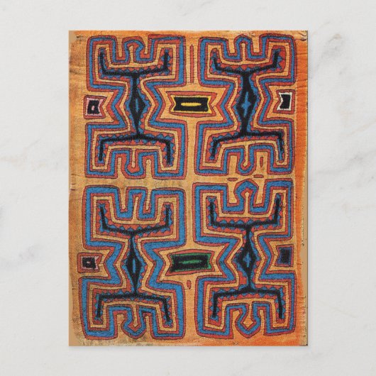 Kuna Indian Canoe Spirits Briefkaart (Voorkant)