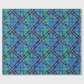 Kuna Indian Diamant Mola Cadeaupapier (Vlak)