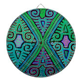 Kuna Indian Diamond Mola Dartbord (Voorkant)