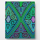 Kuna Indian Diamond Mola Fotoplaat (Voorkant)