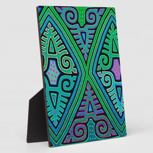 Kuna Indian Diamond Mola Fotoplaat (Zijkant)