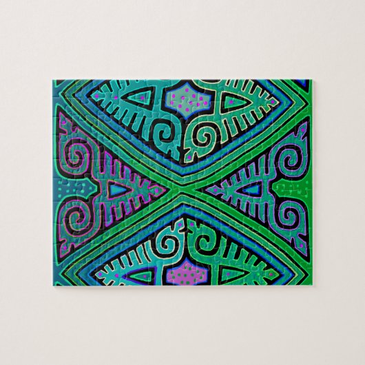 Kuna Indian Diamond Mola Legpuzzel (Horizontaal)