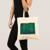 Kuna Indian Diamond Mola Tote Bag (Voorkant (product))