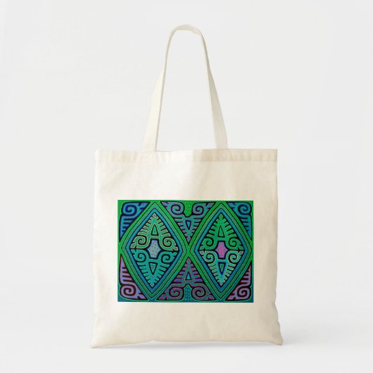 Kuna Indian Diamond Mola Tote Bag (Voorkant)