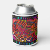 Kuna Indian Friendly Dragon Mola Blikjeskoeler (Blikje Voorkant)