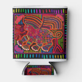 Kuna Indian Friendly Dragon Mola Blikjeskoeler (Voorkant)