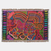 Kuna Indian Friendly Dragon Mola Deken (Voorkant)