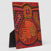 Kuna Indian Girl op een fiets Fotoplaat (Zijkant)