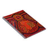 Kuna Indian Girl op een fiets Notitieboek (Rechterzijde)