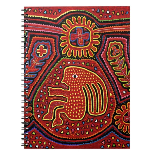 Kuna Indian Girl op een fiets Notitieboek (Voorkant)