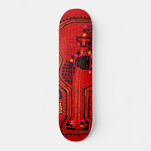 Kuna Indian Guitar Skateboard (Voorkant)