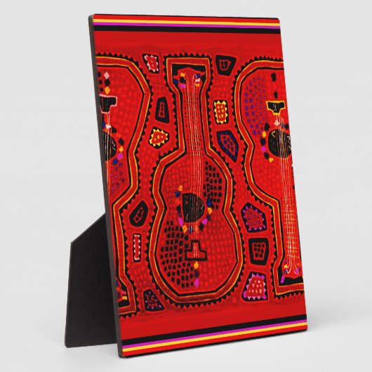 Kuna Indian Guitars Fotoplaat (Zijkant)