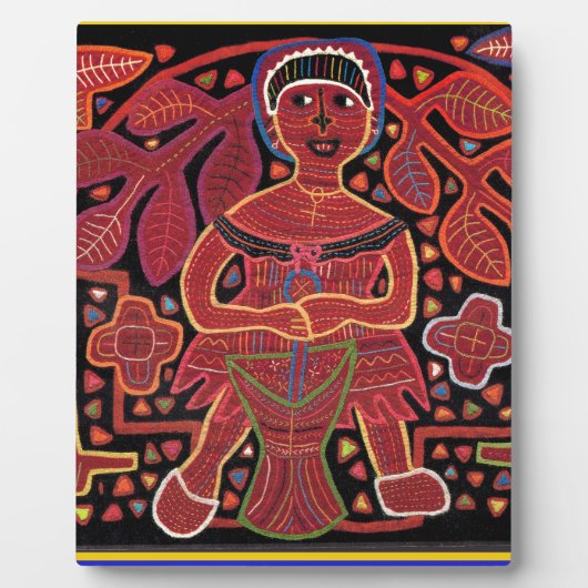 Kuna Indian in Cooking Hut - Tribal Fotoplaat (Voorkant)