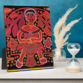 Kuna Indian in Cooking Hut - Tribal Fotoplaat (Zijkant)