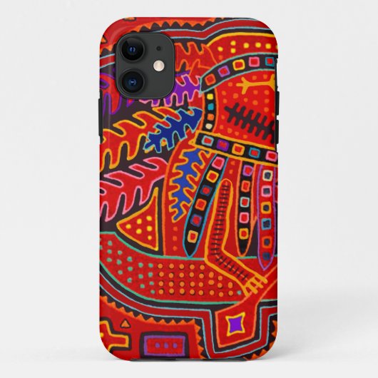 Kuna Indian Man in Canoe Case-Mate iPhone Case (Achterkant)