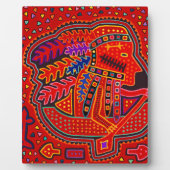 Kuna Indian Man in Canoe Fotoplaat (Voorkant)