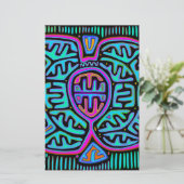Kuna Indian Mariposa Briefpapier (Staand voorkant)