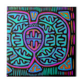 Kuna Indian Mariposa Tegeltje (Voorkant)