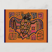 Kuna Indian Mola Bat Briefkaart (Voorkant)