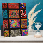 Kuna Indian Mola Collage Fotoplaat (Zijkant)