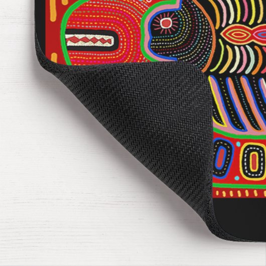 Kuna Indian Mola Collage Muismat (Hoek)