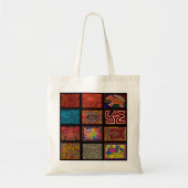 Kuna Indian Mola Collage Tote Bag (Voorkant)